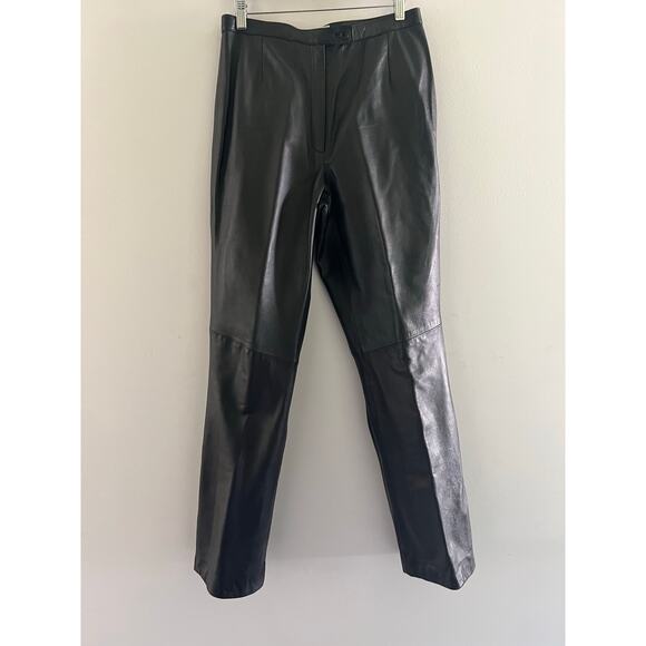 Valerie Stevens 2 Piece Lambskin Leather Suit Zip Up Jacket & Pants 6 Medium JL - Picture 6 of 12